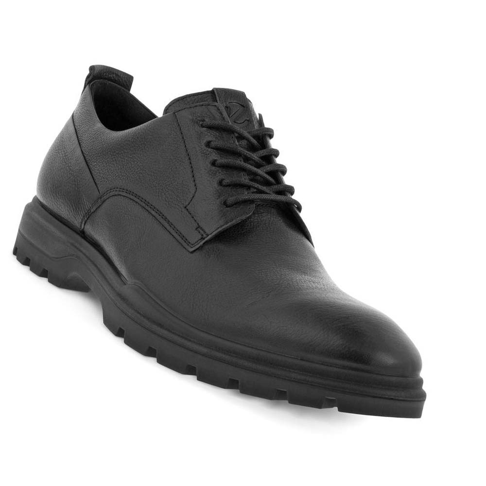 Men's Ecco Citytray Avant Plain Toe Dress Shoes Black | Canada 506QMA